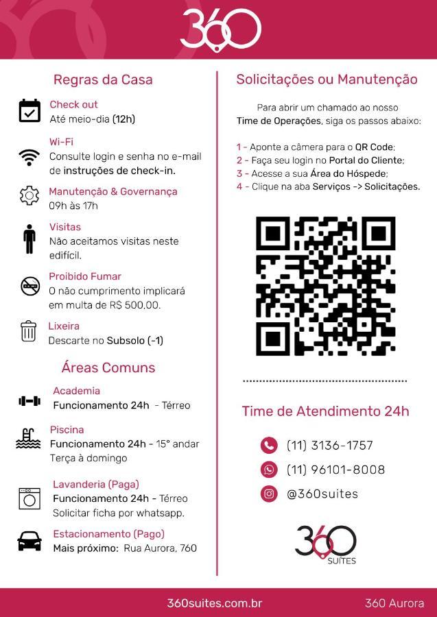 360 Suites Aurora Republica - Apartamentos Mobiliados Sao Paulo Exterior photo